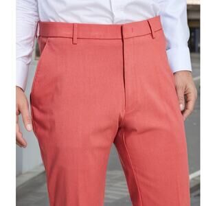 NWT Tommy Hilfiger Flex Boy's Suit Pants Dusty Red 14